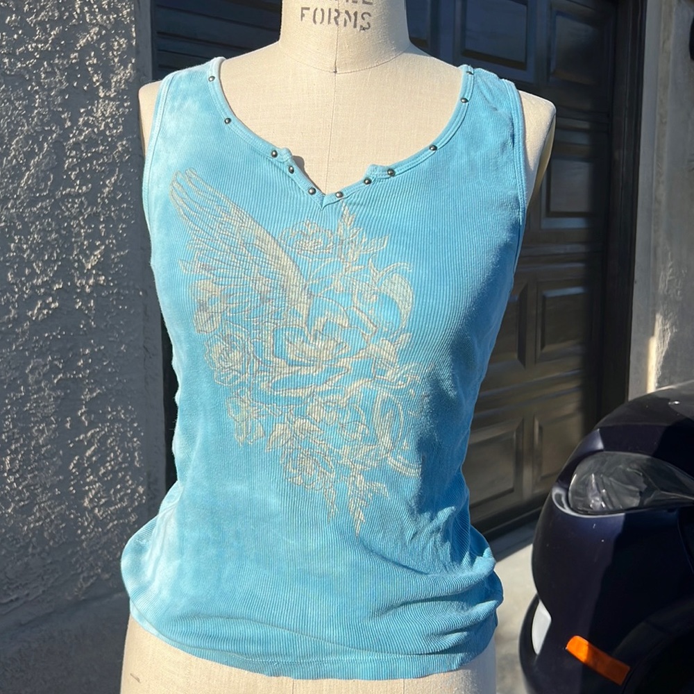 Blue tank top